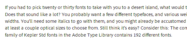 Paragraph of text rendered by Firefox 3.5 on Windows XP with ClearType turned on.