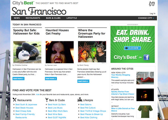 Screenshot of City's Best: San Francisco