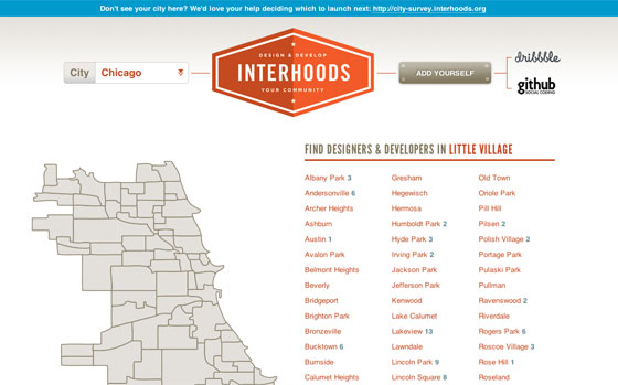 Screenshot of Interhoods