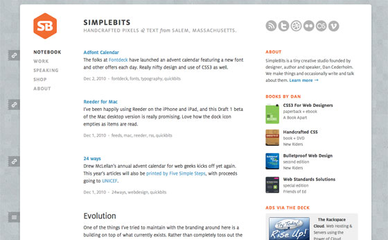 Screenshot of simplebits.com