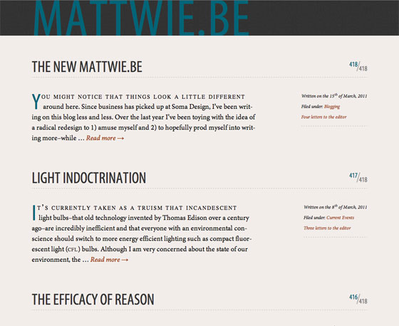 Screenshot of mattwie.be