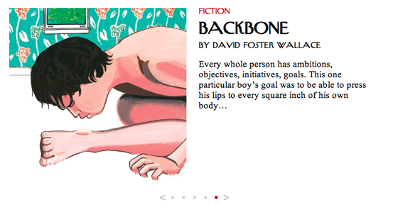 Detail of New Yorker site