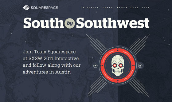 Squarespace SXSW website