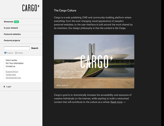 Screenshot of Cargo