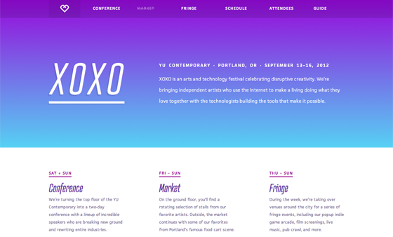 Screenshot of XOXO Festival