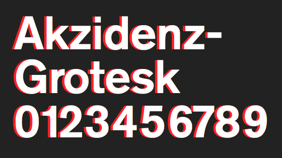 berthold akzidenz grotesk be font