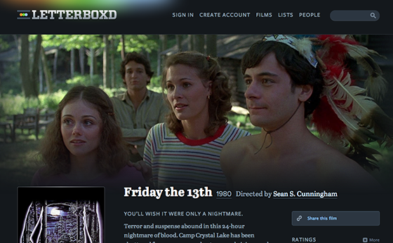 Letterboxd website