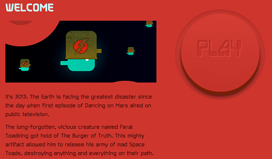 Space toads homepage