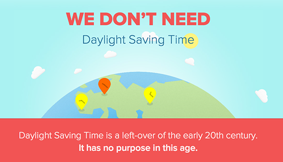 We Don't Need Daylight Savings Time website