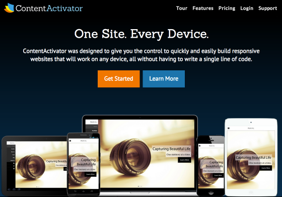 ContentActivator homepage