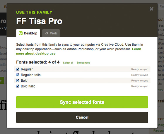 download font from typekit not on illustrator