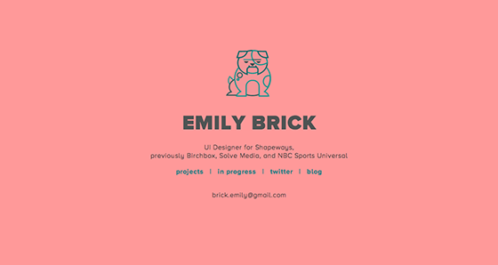 Emily Brick website