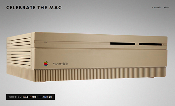 Celebrate the Mac website