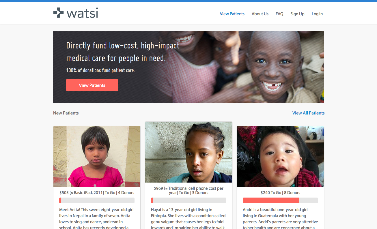 Watsi website