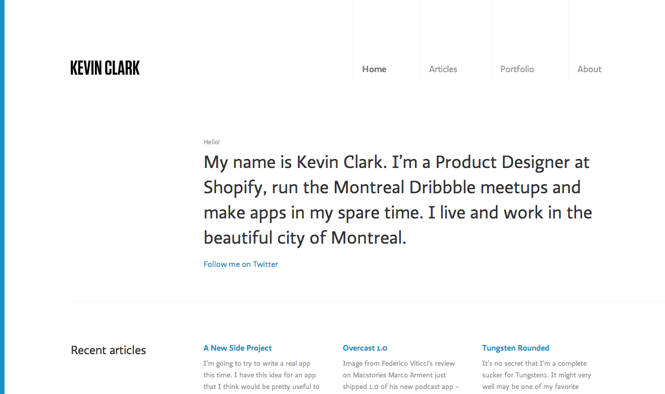 Kevin Clark website