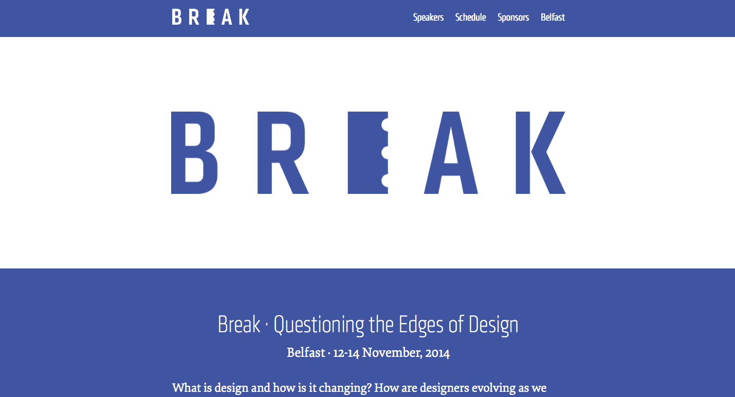 Break Conference website