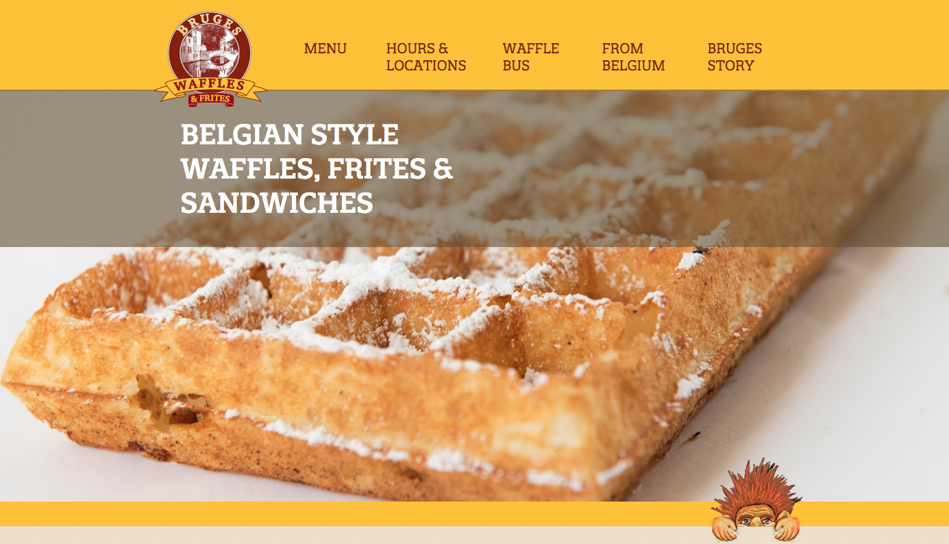 Bruges Waffles website