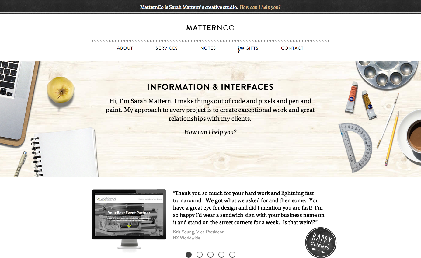 MatternCo website