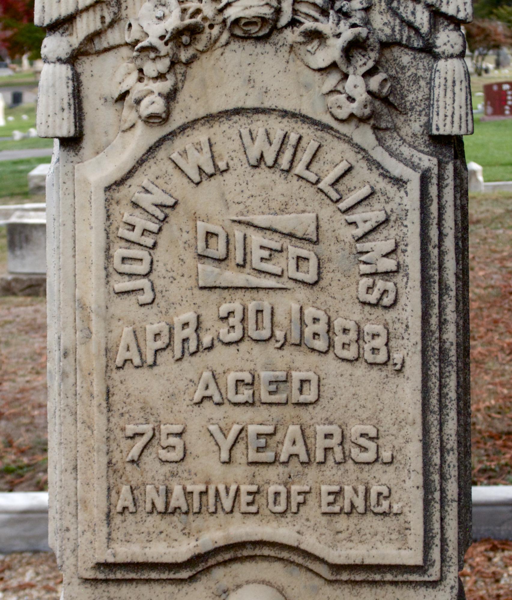 Gravestone lettering