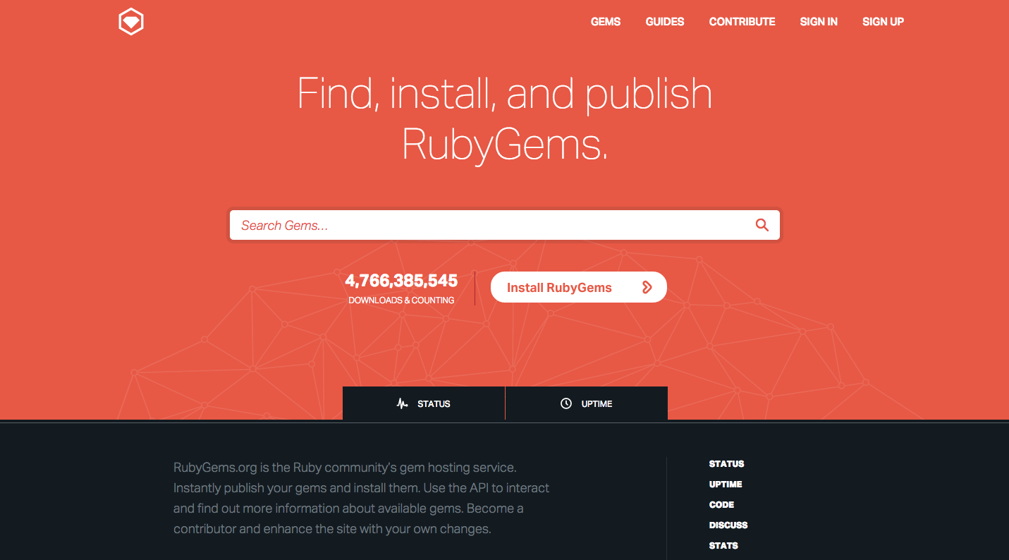 RubyGems website