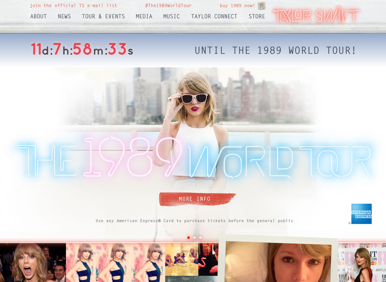 Taylor Swift website