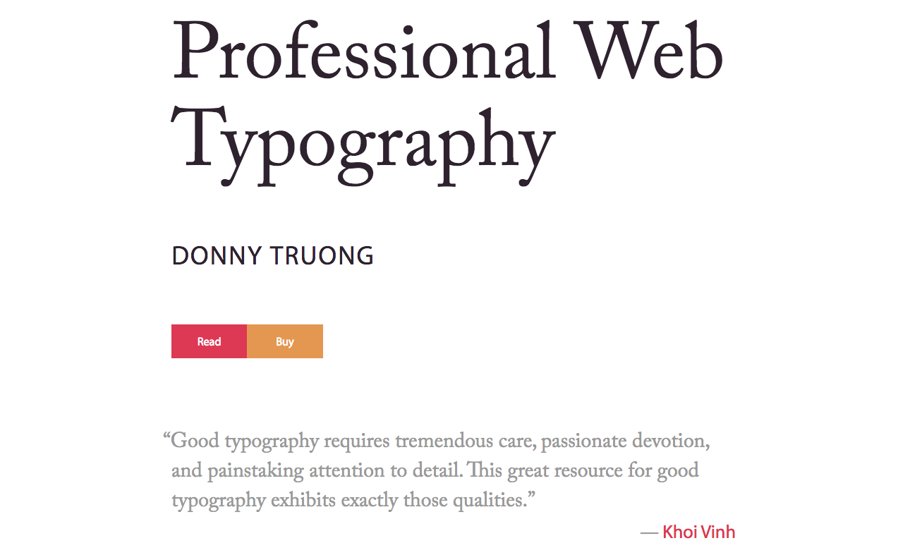 web typography examples