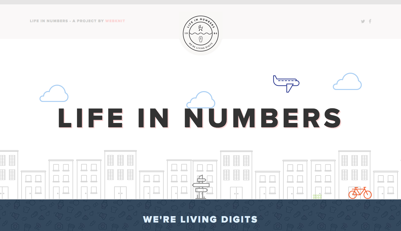 Life in numbers website