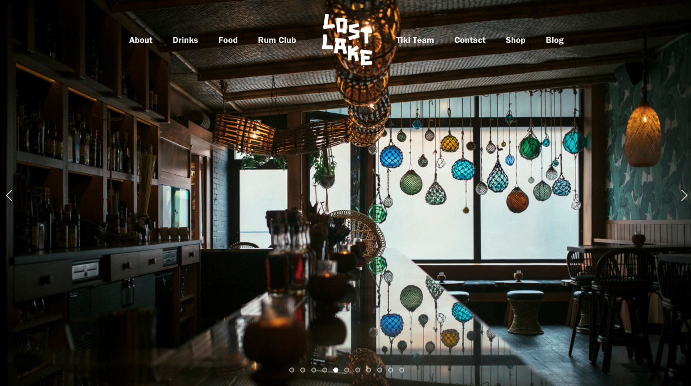 Lost Lake Tiki website made with Squarespace