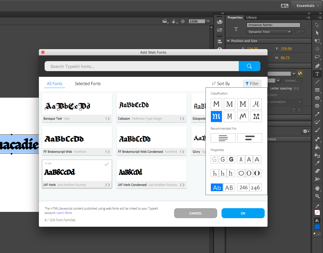 The Typekit Blog | Adobe Animate CC: Reimagined web animation, now with  Typekit