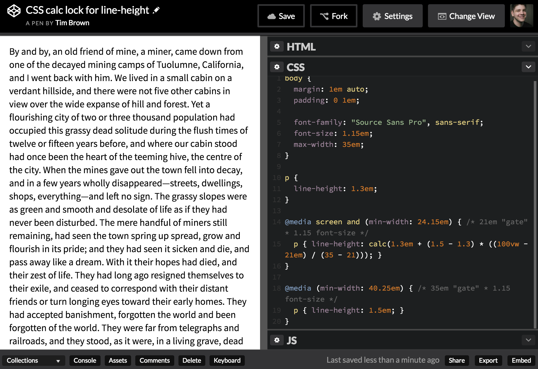 CodePen screenshot