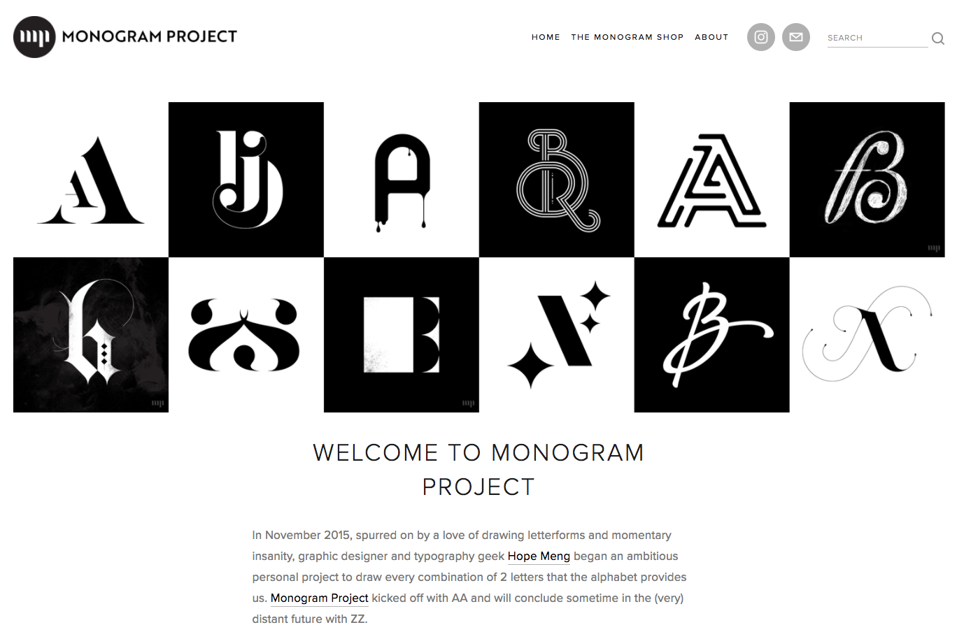 Monogram project homepage